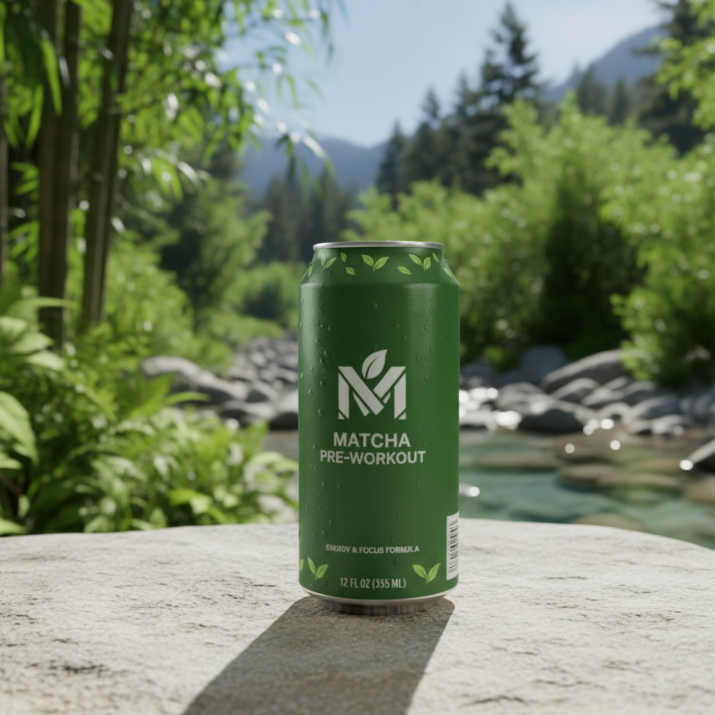 Natural Matcha Pre-Workout Drink