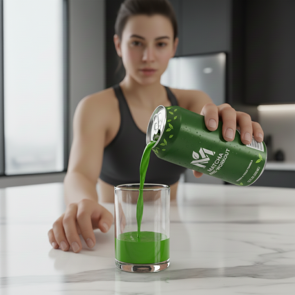 Natural Matcha Pre-Workout Drink