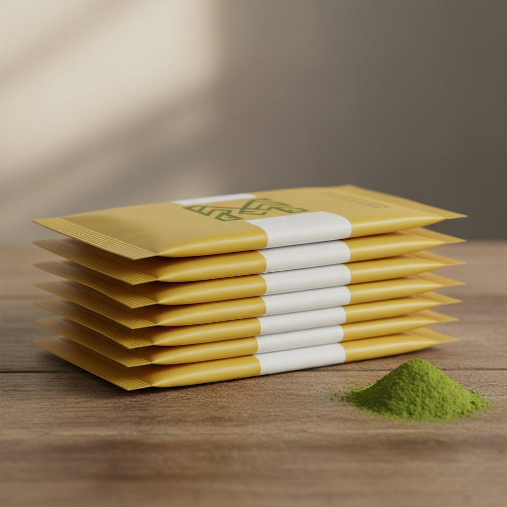 Matcha Latte Blend Packets - Stacked